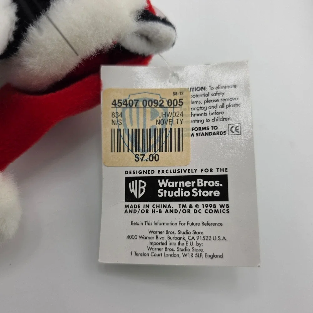 Warner Bros Sylvester‎ Santa Bean Bag Plush Vintage 1998 NWT